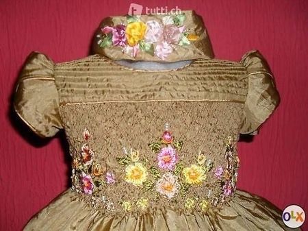 Traumhaftes Prinzessin Festliche Kleid  hand smoked dress