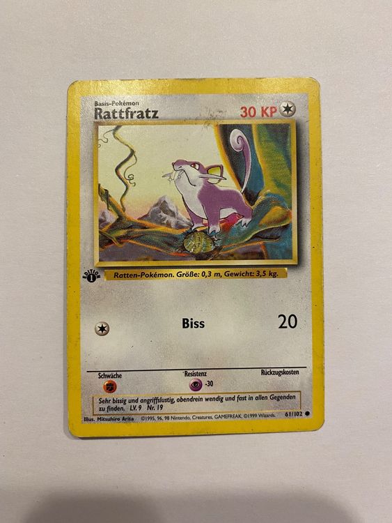 Pokémon Rattfratz 1st Edition (BS 61) - Basis | Kaufen auf Ricardo