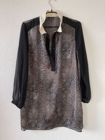 GEORGE (England) M L XL Neu/NP70CHF Tunika Schlangenmustеr