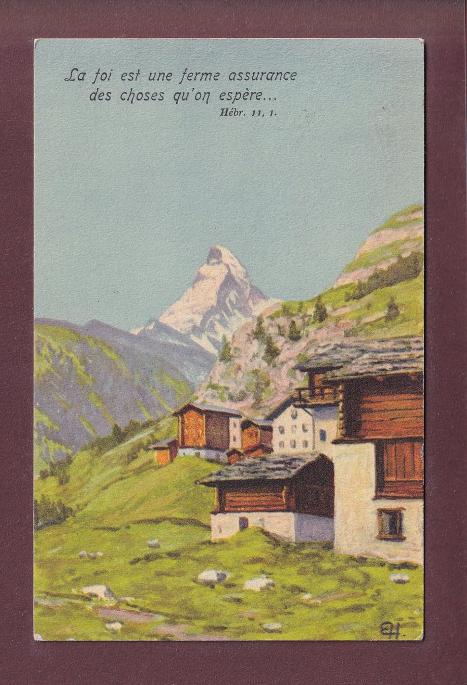 Ansichtskarten: CERVIN - Verset - 1931 – Gebraucht aus Pully von nicecards