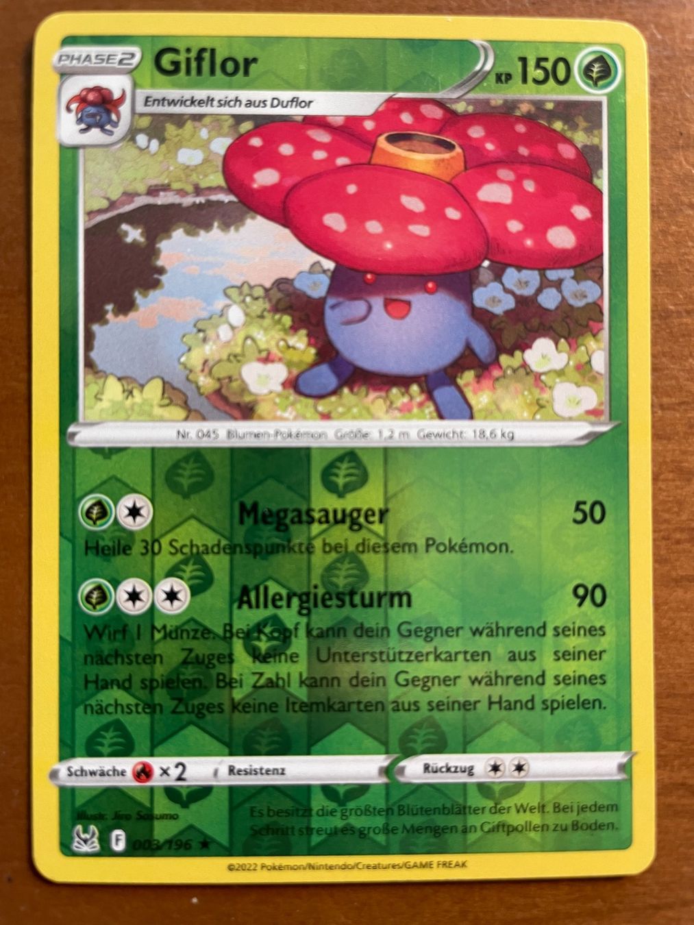 Pokémon Carte collezionabili: Pokemon Giflor Reverse (Versand gratis) – Nuovo (secondo la descrizione) da Chur venduto da Angerson