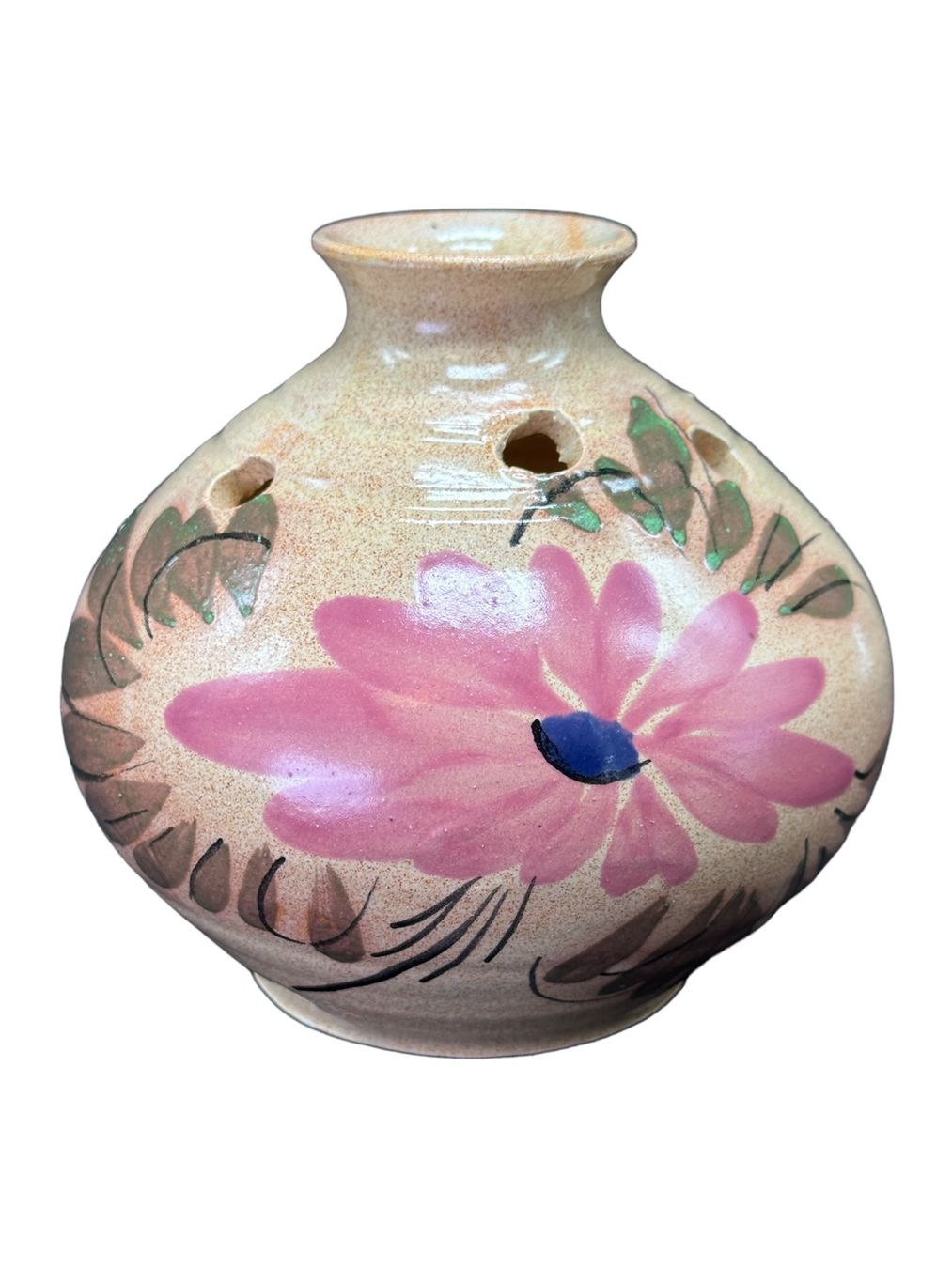 Vasen & Gefässe: Vase VALLAURIS pique-fleurs en grés émaillé peint à la main – Gebraucht aus Morges von MeeBee 3