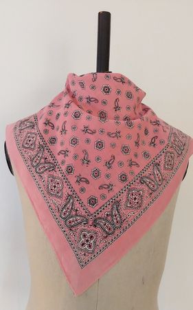 Baumwolltuch quadratisch rosa