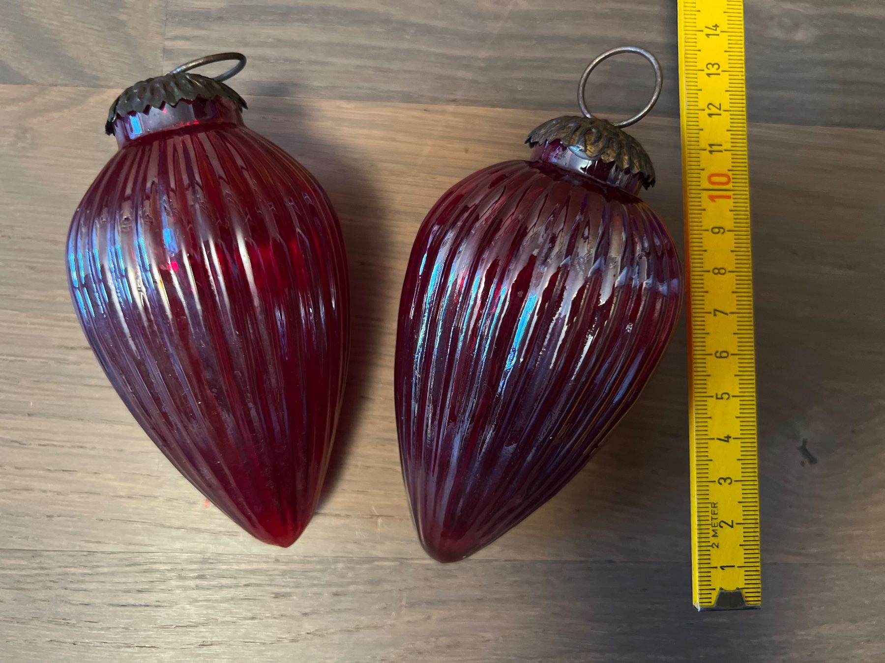 Tutte le decorazioni: 2 spezielle Weihnachtshänger/Weihnachtskugeln  rot – Usato da Meierskappel venduto da schoene_dinge 2