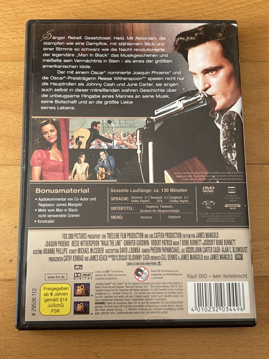 Tutti i DVDs: walk the line – Usato da Egg b. Zürich venduto da Luckybilly 1