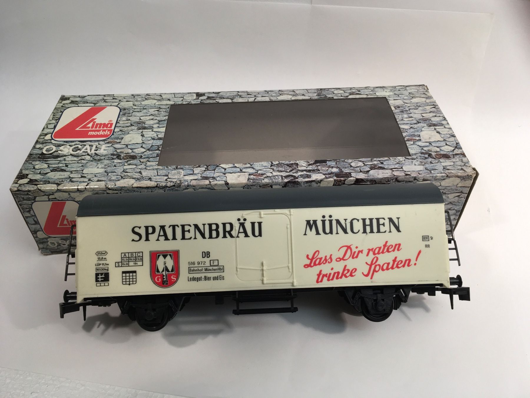 Lima Modellini di ferrovie: Güterwagen  Spatenbräu – Usato da Bremgarten AG venduto da uhs10