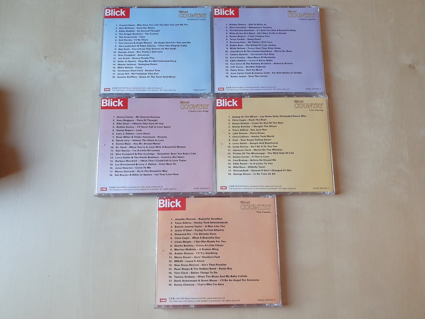 CDs: Blick auf Country 5 CDs – Gebraucht aus Stansstad von collectorsshop 2