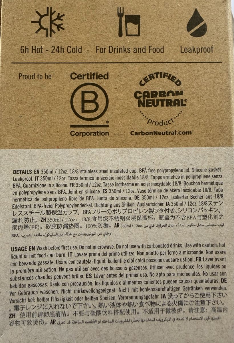 Contenitori & Simili: Thermobecher von 24Bottles neu – Nuovo e nell'imballaggio originale da Freienbach venduto da Delfinos 4
