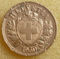 2 Rappen 1930 schön, Ø 20 mm