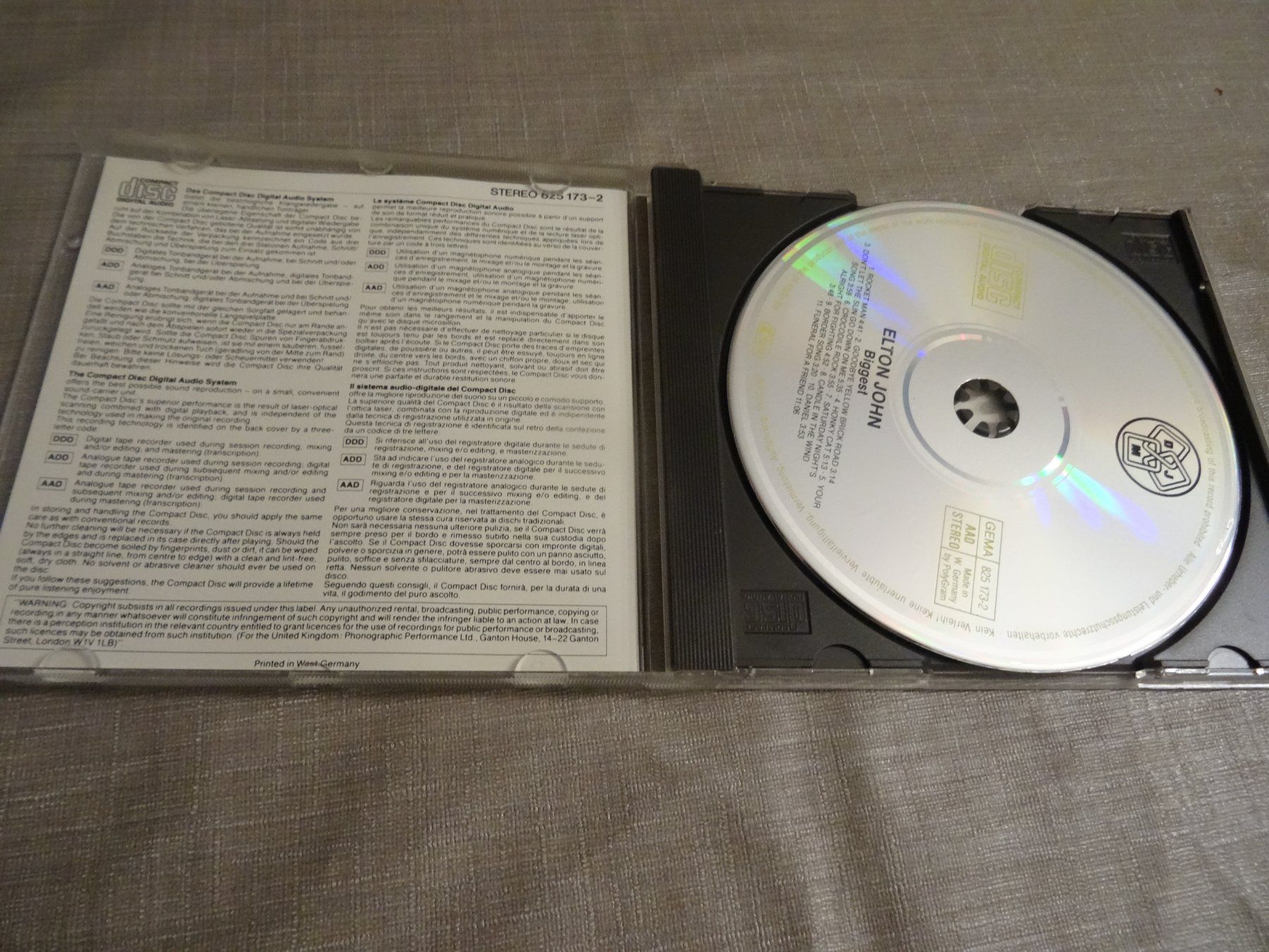 CD: Elton John - Biggest Hits CD - – Usato da Olten venduto da Disc-Ausverkauf 1