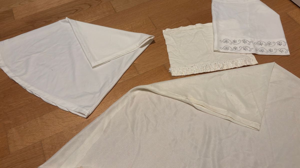 Foulard & Sciarpe: Kopftuch weiss/beige Schlauch-Bone Bedeckung – Usato da Basel venduto da ukhtyy 3