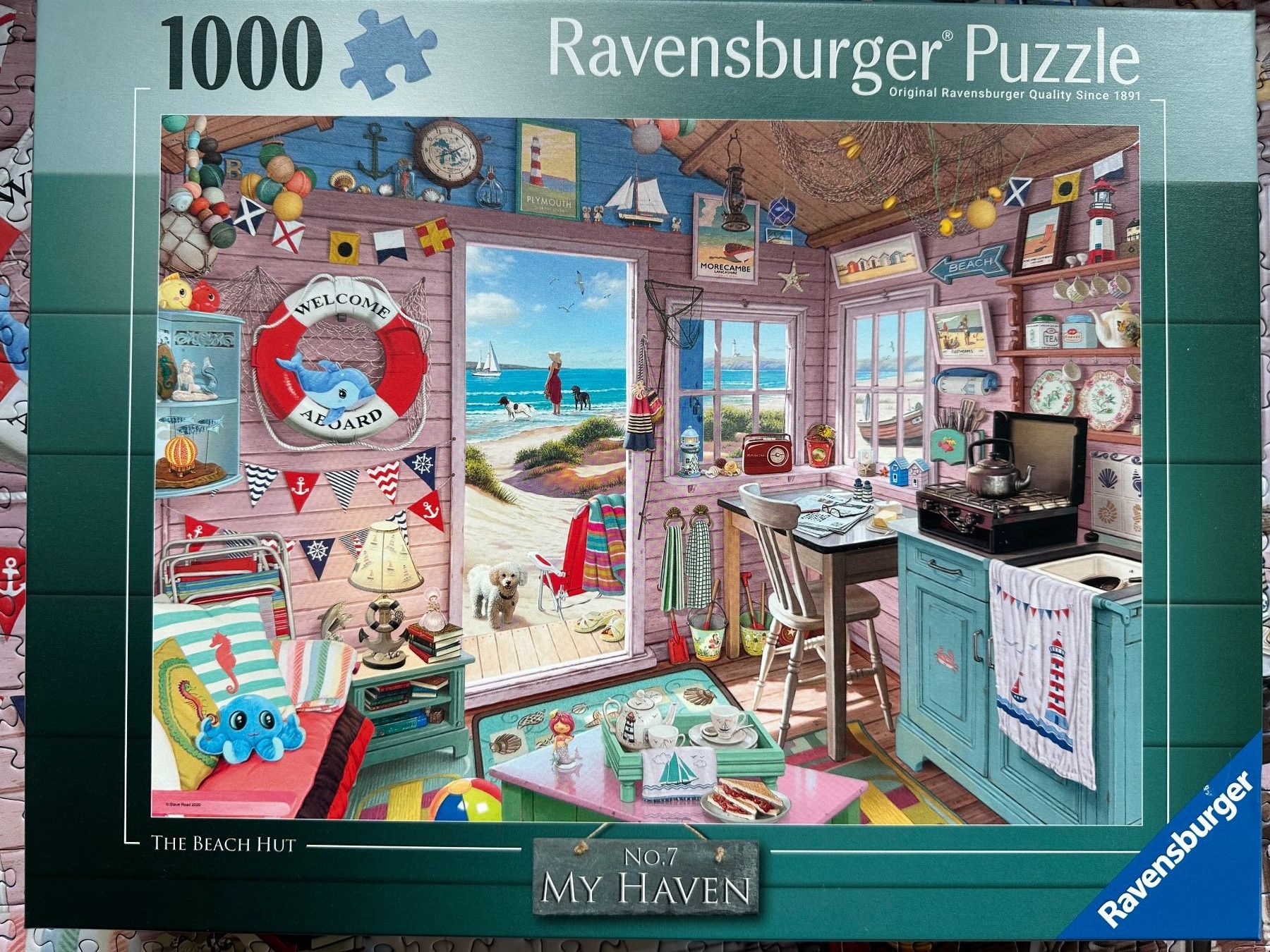 Ravensburger Puzzles: Ravensburger 1000 Puzzle „Strandhütte“ – Gebraucht aus Zürich von babssusch