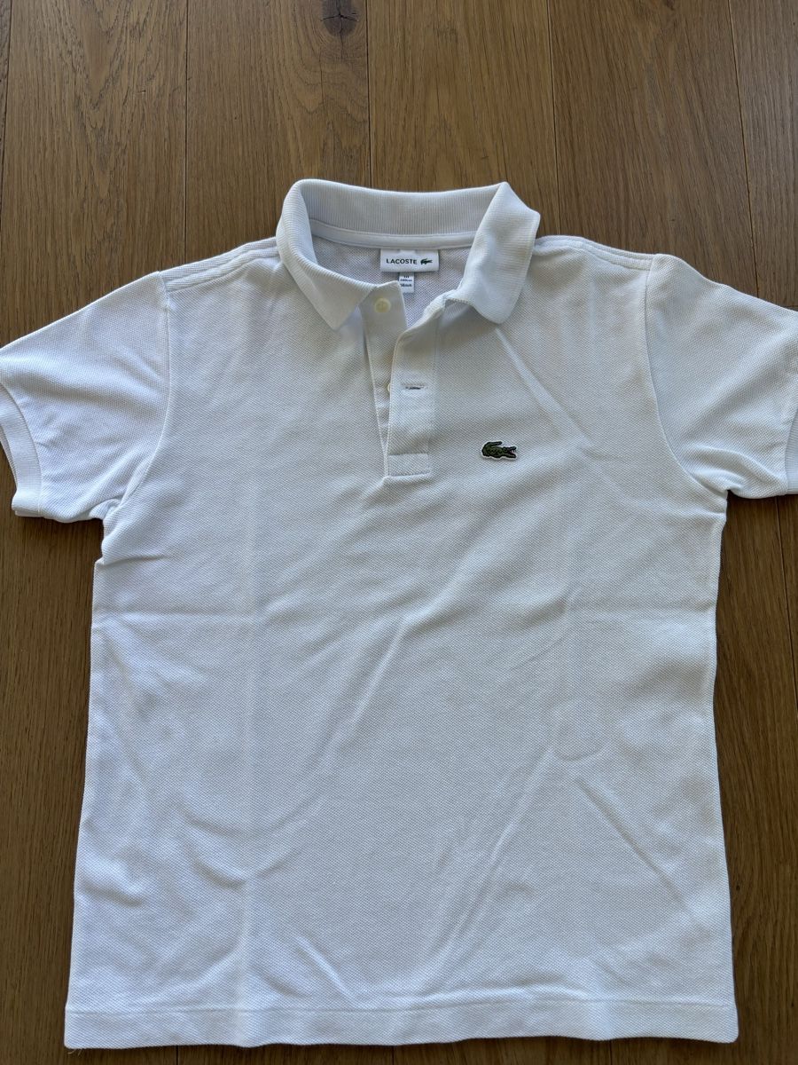 Lacoste Magliette Polo: Polo Lacoste Blanc, garçon Taille 10 ans 140cm – Usato da Horgen venduto da kantozor 1