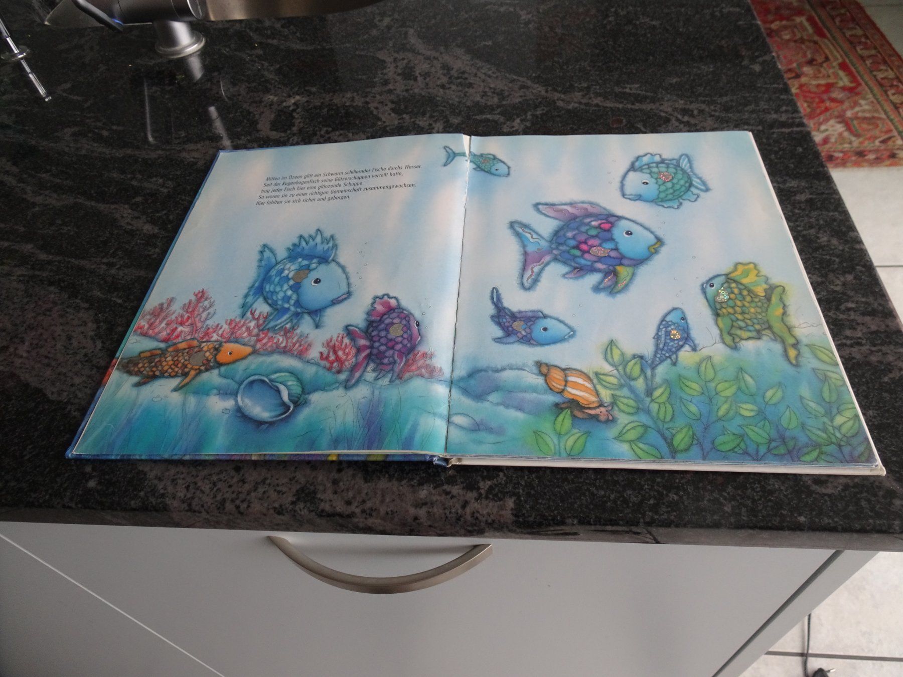 Bücher: Marcus Pfister: Der Regenbogenfisch - Hilf mir mit Glitzer e – Gebraucht aus Zürich von Roulet 4
