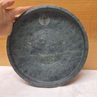 Versand möglich! Schwere,  Vintage Schale, Stier/Kuh darauf