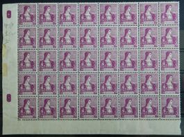 Schweiz Kat. 106 ** 40-Block 1907 Kat. 680 Fr. (Block ins ei