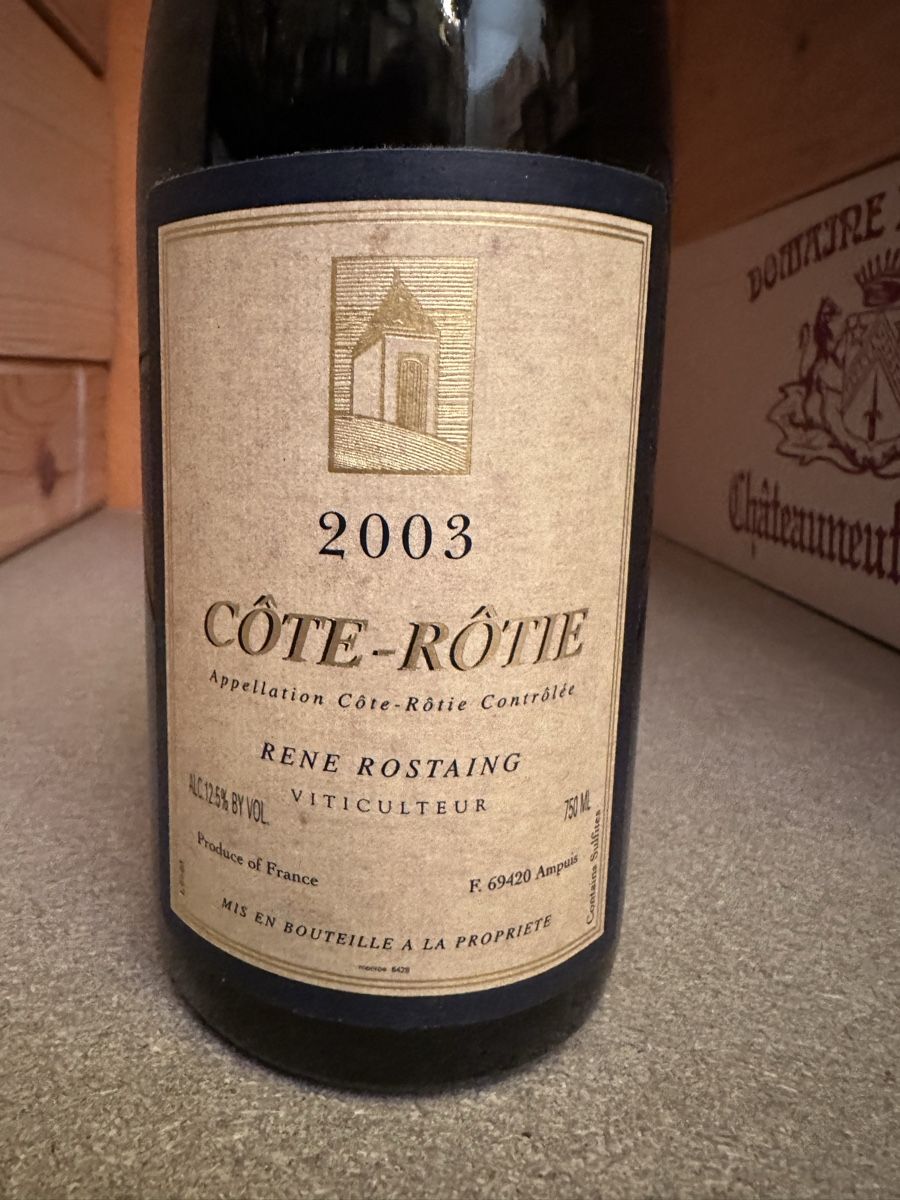Vino: Rene Rostaing Cote Rotie 2003 – Nuovo e nell'imballaggio originale da Elsau venduto da sch_6mcn 1