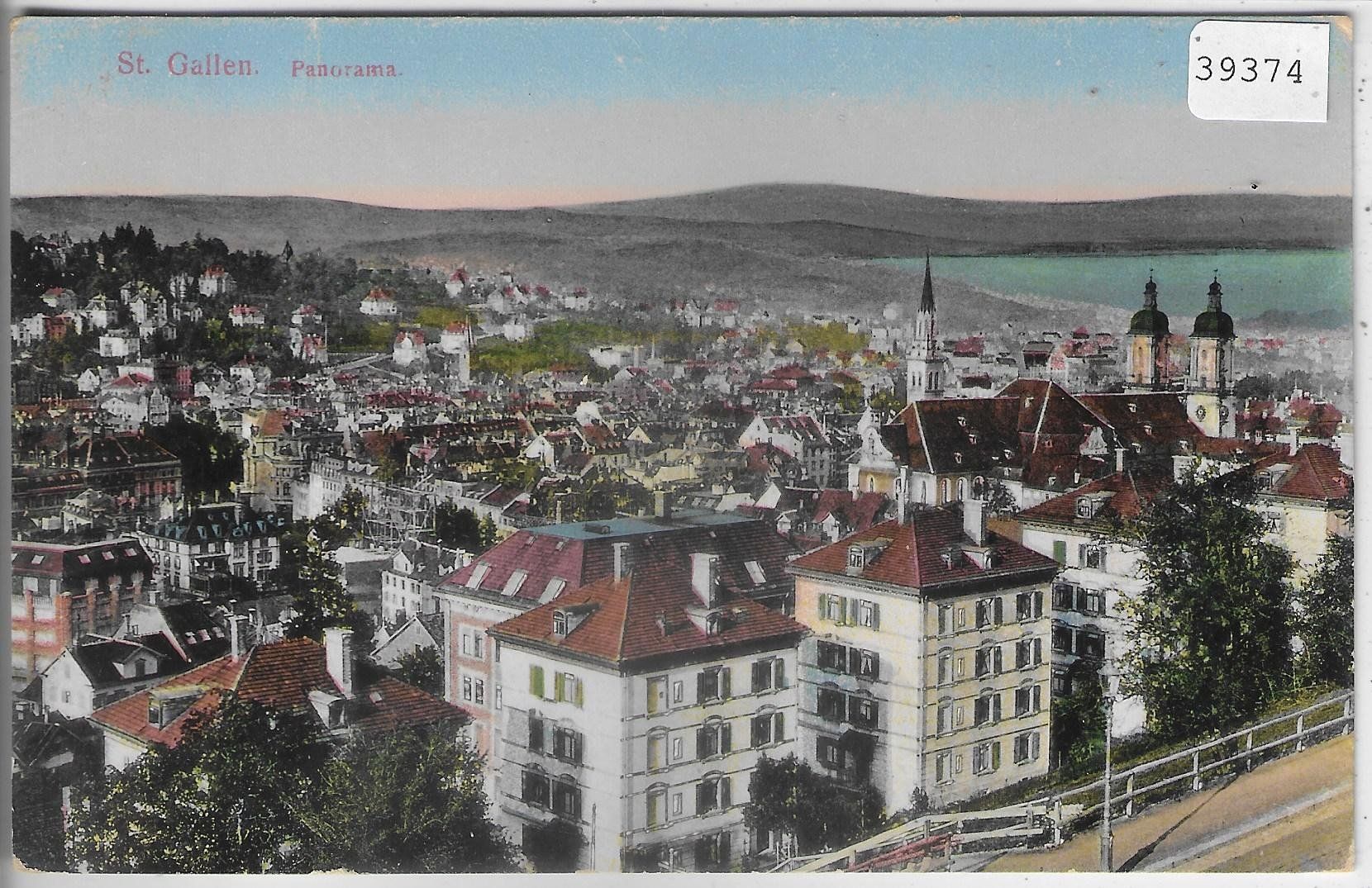 Cartoline postali: St. Gallen - Panorama - Litho – Usato da Ettingen venduto da Kartenplanet