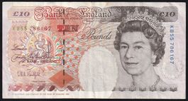 England 10 Pounds 1993