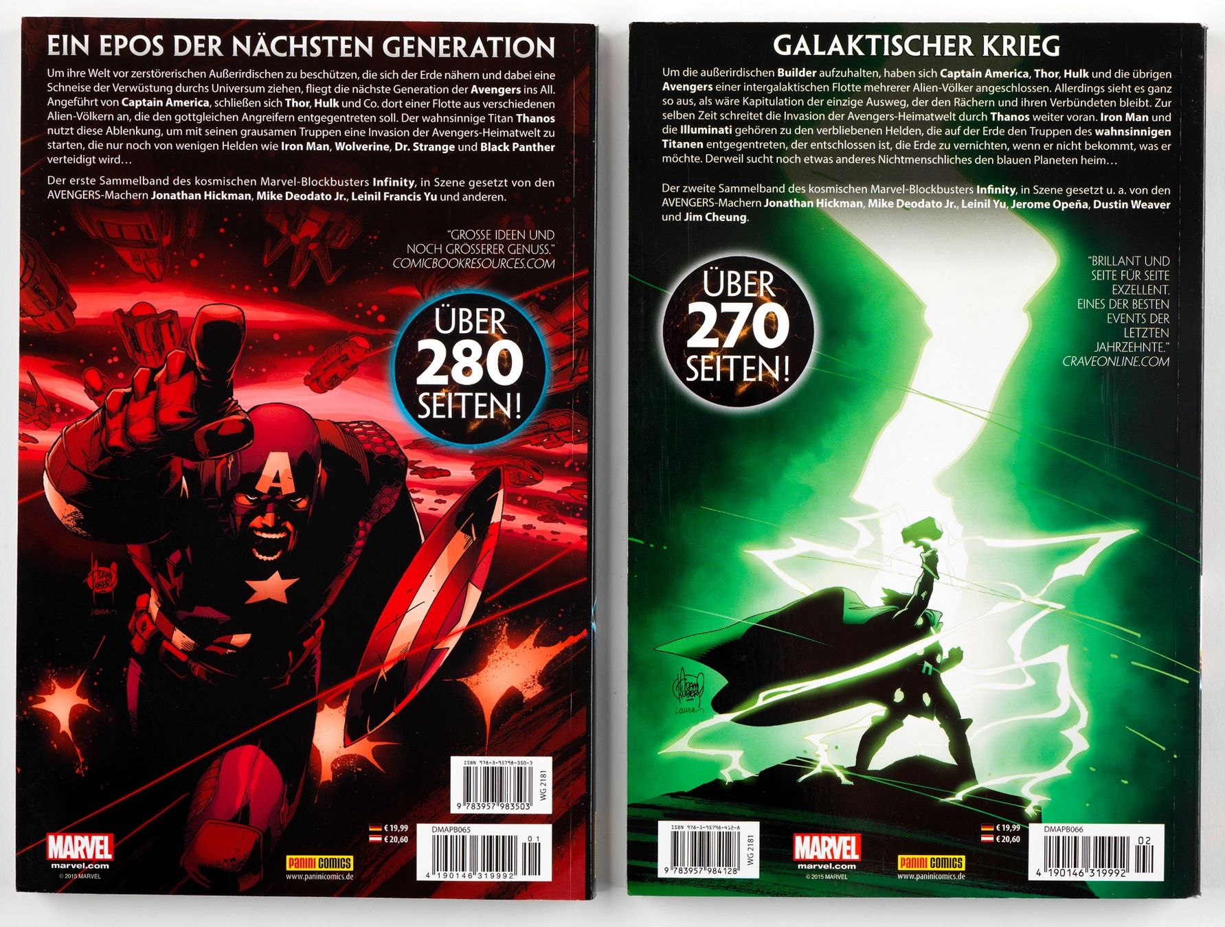 Comics: MARVEL INFINITY #1-2 – Gebraucht aus St. Gallen von kobayashi-maru 1