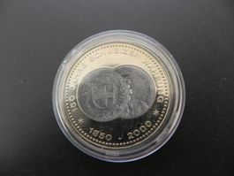 Medaille 150 Jahre Franken - 5 Liber 1968 - 2000