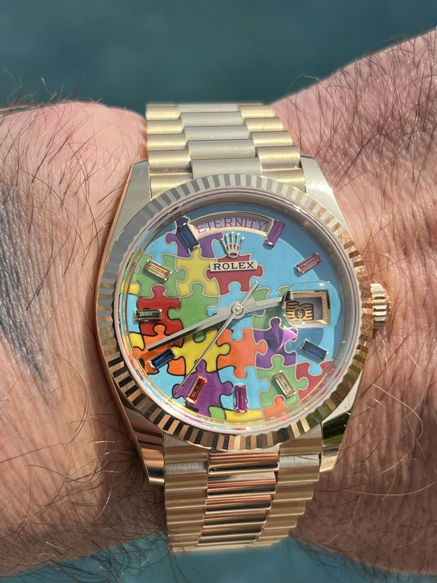 Rolex Orologi: Rolex Day-Date 36 Puzzle YG – Nuovo e nell'imballaggio originale da Avry-devant-Pont venduto da Tig08 2