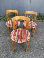 3 er Set Brune Rey Stühle von Dietiker