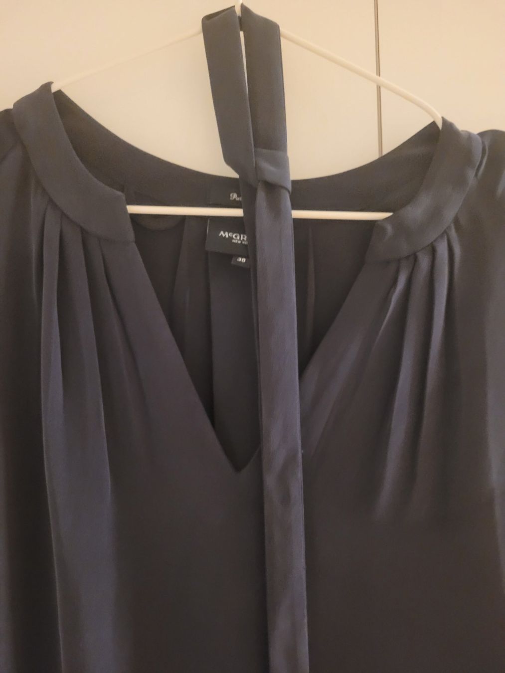 Kleider: McGregor Seidenkleid, Gr.38, Dunkelblau, Seide – Neu (gemäss Beschreibung) aus Zürich von mgn1 1