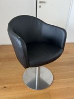 Bürostuhl Küchenstuhl Stuhl Schwarz Kunstleder