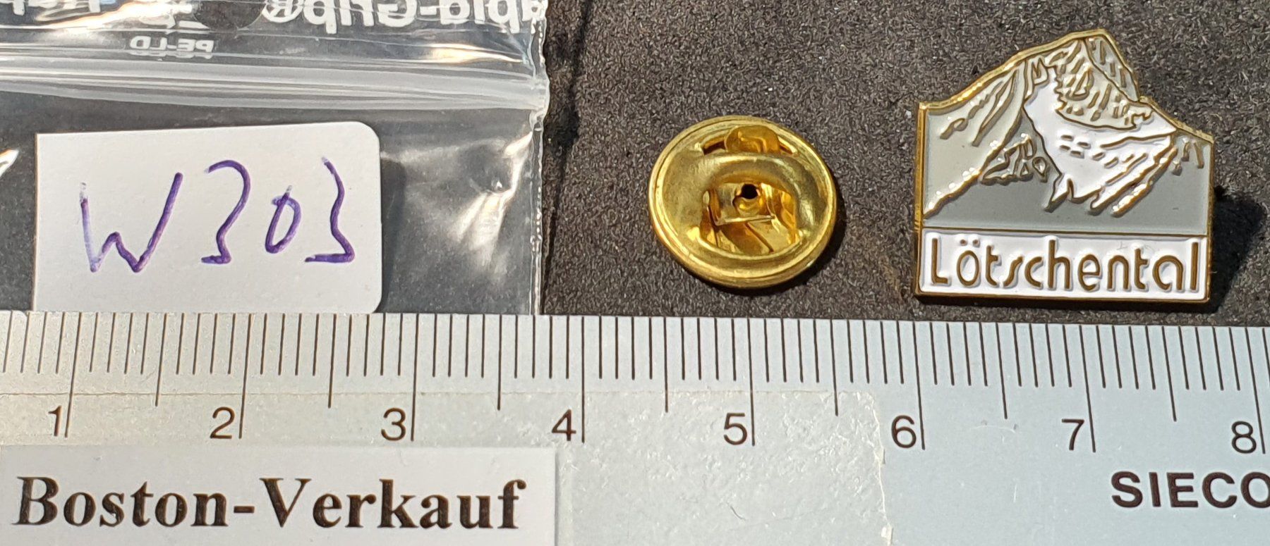 Plaketten & Abzeichen: W303 - Pin Lötschental – Gebraucht aus Reinach BL von Boston-Verkauf 1