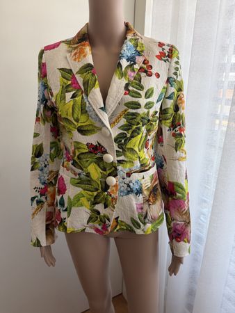 Blazer Renzo Blumenmuster Grösse 38 guter Zustand