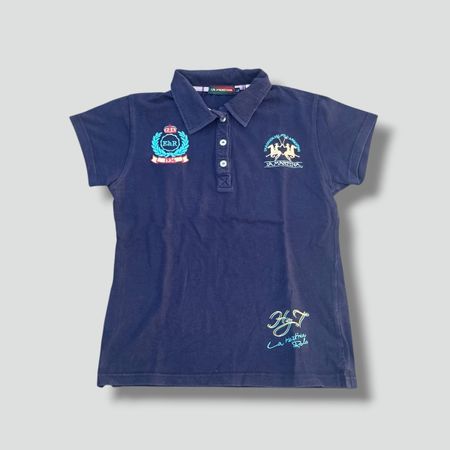 La Martina EHR women's cropped polo shirt vintage y2k