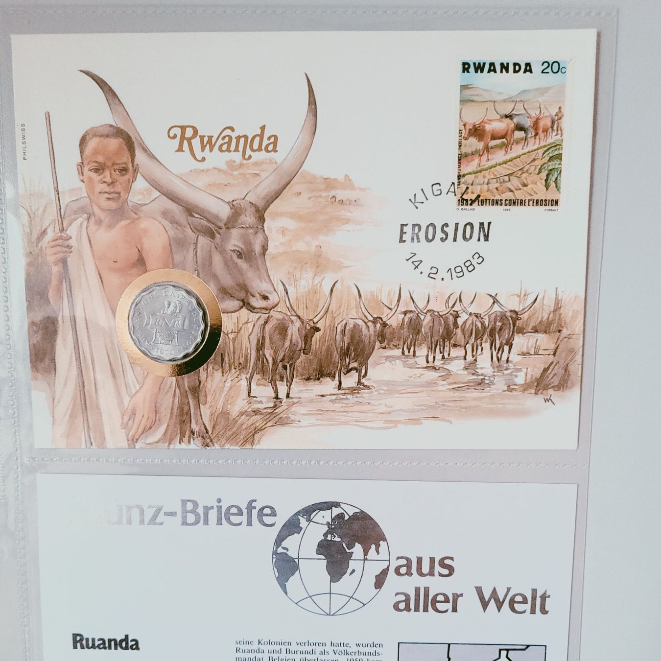 Tutti le monete: Münzbrief Ruanda – Nuovo e nell'imballaggio originale da Bertschikon venduto da KEO2