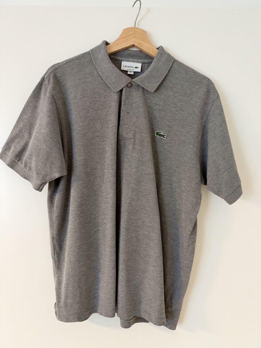 Lacoste Polo-Shirts: Lacoste Polo grau Grösse 5/L – Gebraucht aus Hallau von gga81 1