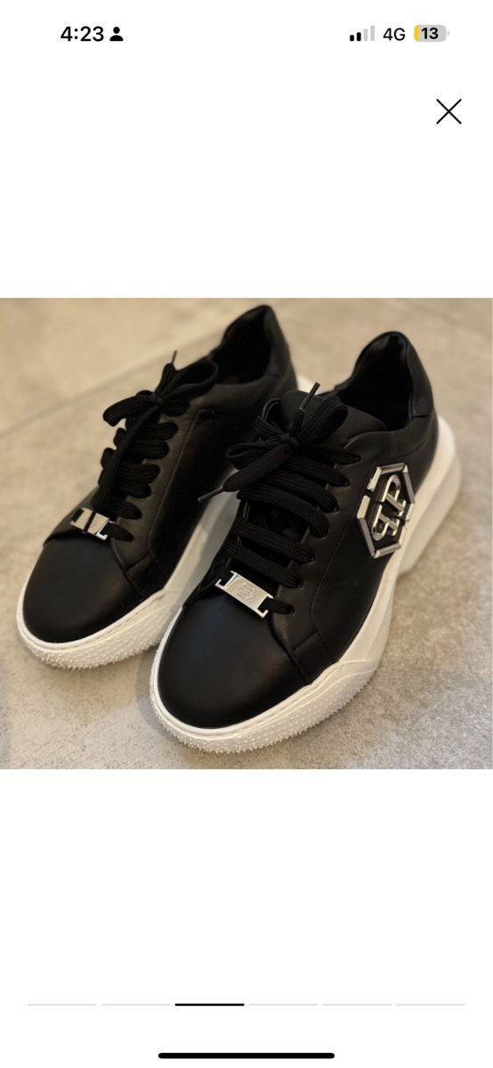Philipp Plein Scarpe da donna: Philipp Plein black leather shoes 39 – Nuovo (secondo la descrizione) da Uznach venduto da ger_7gvr