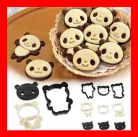 4er Set Panda Ausstechform für Kekse Ausstecher Geburtstag