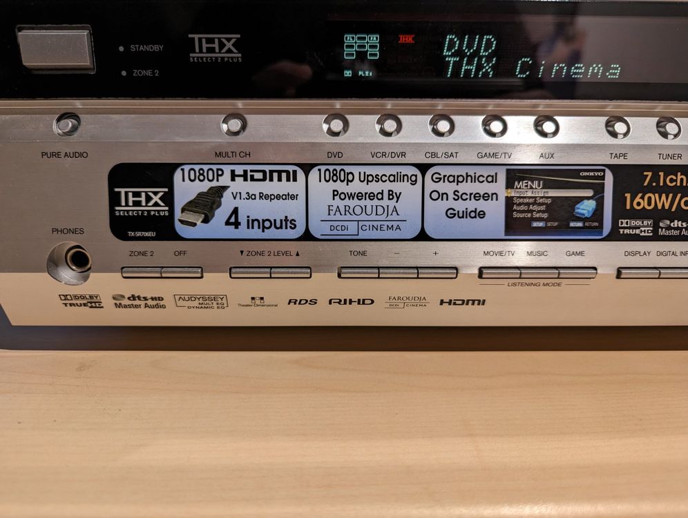 Onkyo Receiver Verstärker Tx Sr706 Silver Kaufen Auf Ricardo