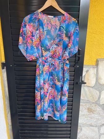 Damen Strandkleid L mit Korallen Marke Anna B 100% Polyester