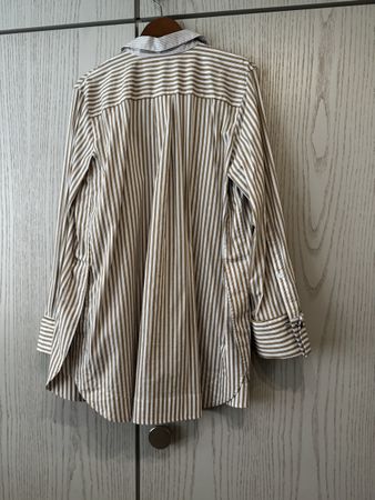 Dorothee Schumacher Bluse gestreift mit Applikationen