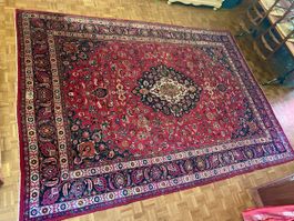 Orientteppich Rot mit Medaillon gebraucht guter Zustand