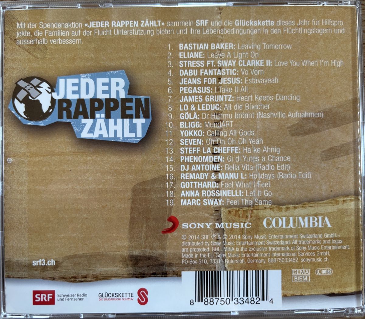 CDs: Jeder Rappen zählt - CD Schweizer Musiker 2014 – Gebraucht aus Gebenstorf von pas_9p6b 1