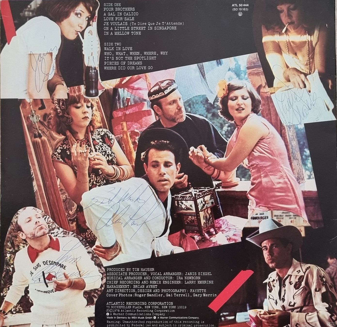 Vinyles: LP Manhattan Transfer / Pastiche / SIGNIERT – D'occasion à Oetwil am See par fineli2 1
