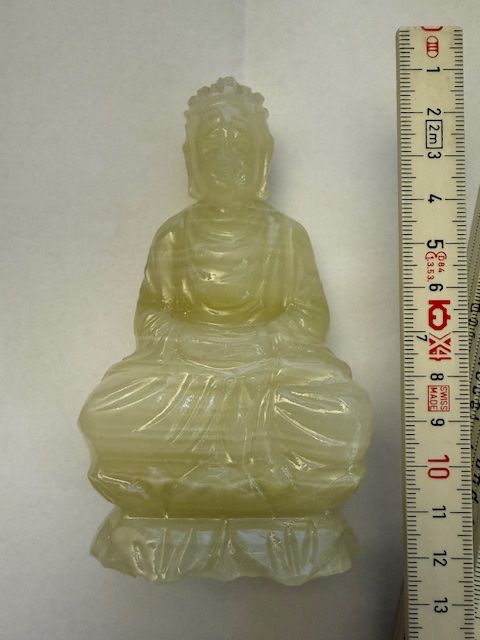 Sculture & Statue: Jade Buddha Figur, hellgrün, ca. 12,5 cm gross – Usato da Winterthur venduto da projectcleanup 1