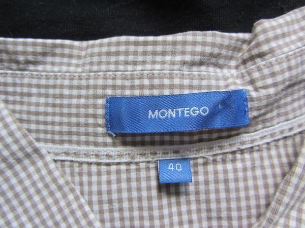 Camicette: MONTEGO - Bluse braun-weiss kariert 40 – Usato da Zürich venduto da Diazaio 4
