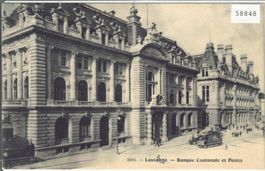 Lausanne - Banque Cantonale et Postes - Tram