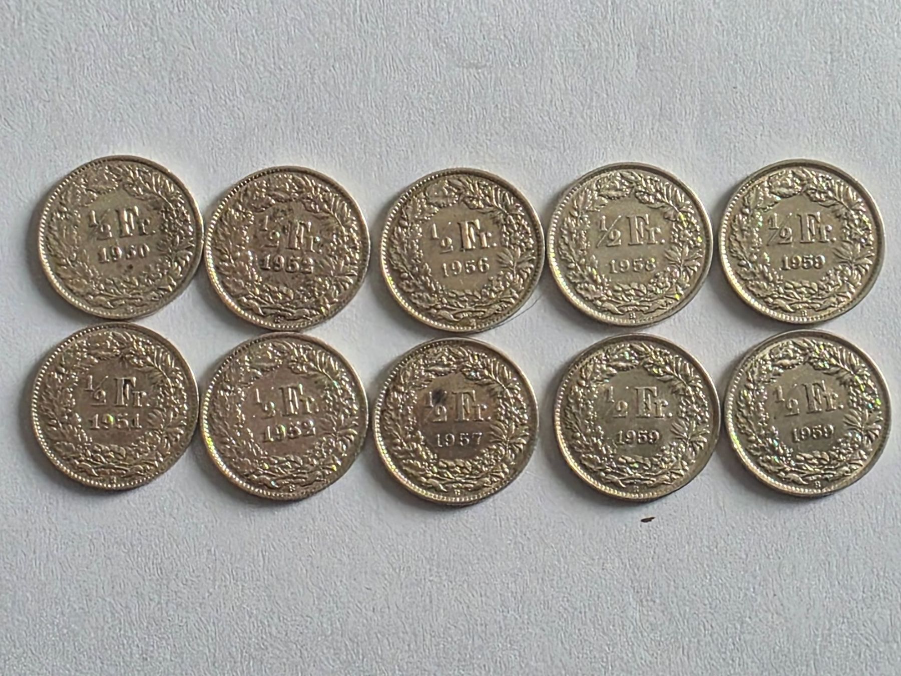 Tutti le monete: 50 centimes 1950 - 1959 – Usato da Concise venduto da coolinvest 2