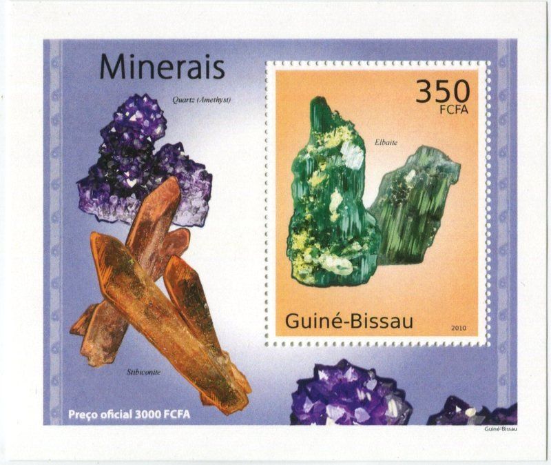 Tous les timbres: Block "Minerale". Guinea-Bissau. – Neuf avec emballage d'origine à Basel par Butsch5