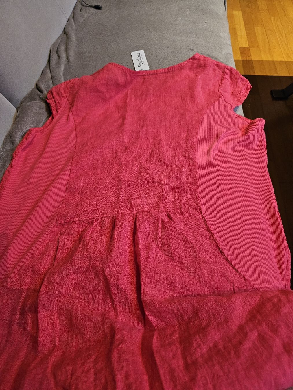 Vestiti: rotes ,leichtes Leinenkleid/Sommerkleid – Nuovo (secondo la descrizione) da Ferden venduto da jemyce 8