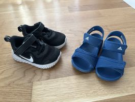 Kinderschuhe Nike Gr. 22, Adidas Sandalen Gr. 23