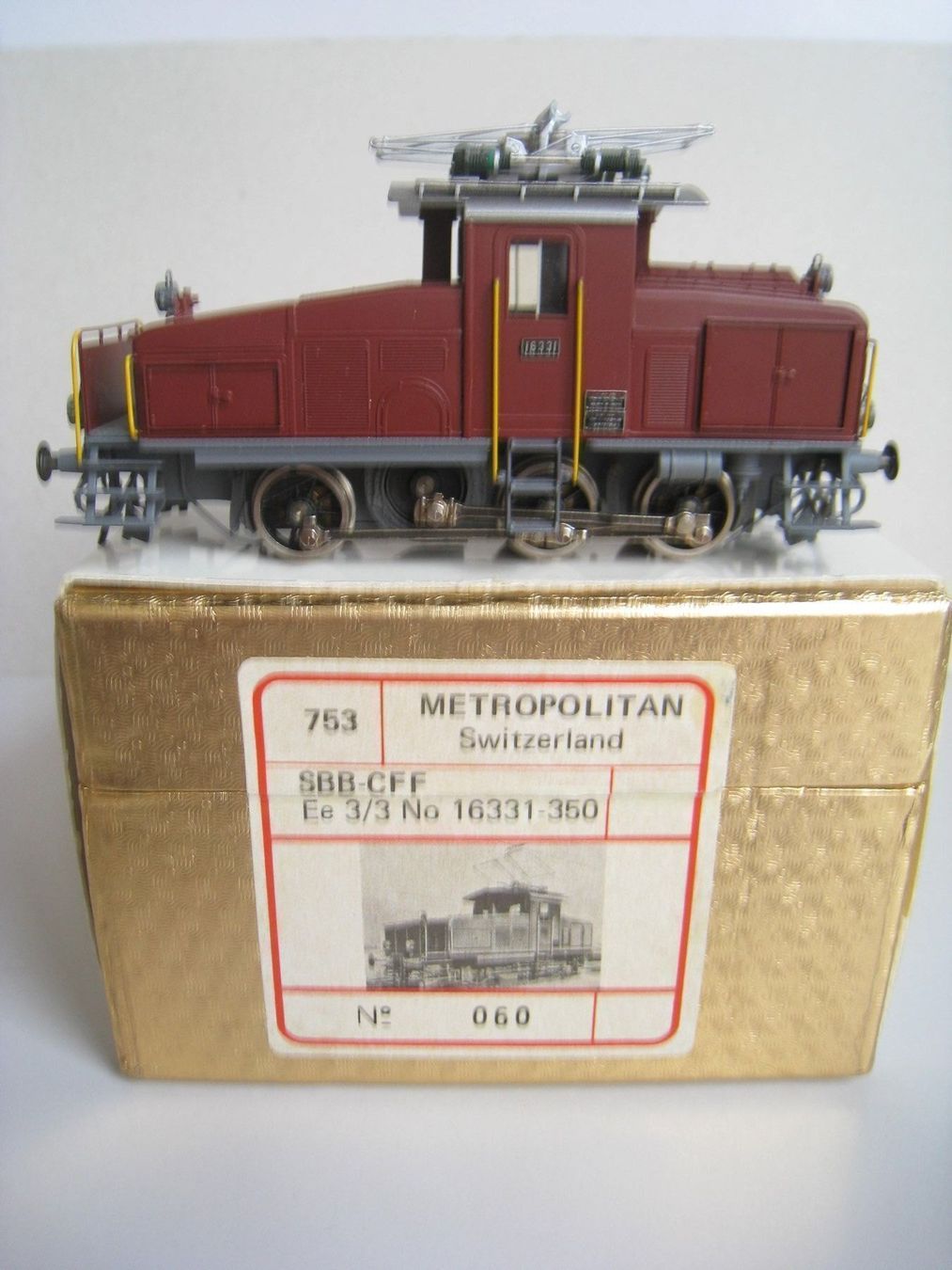 Metropolitan Modellini di ferrovie: Metrop, SBB Ee 3/3 16331 mit nur einer Plattform,  753 – Usato da Buchs ZH venduto da swiss-train